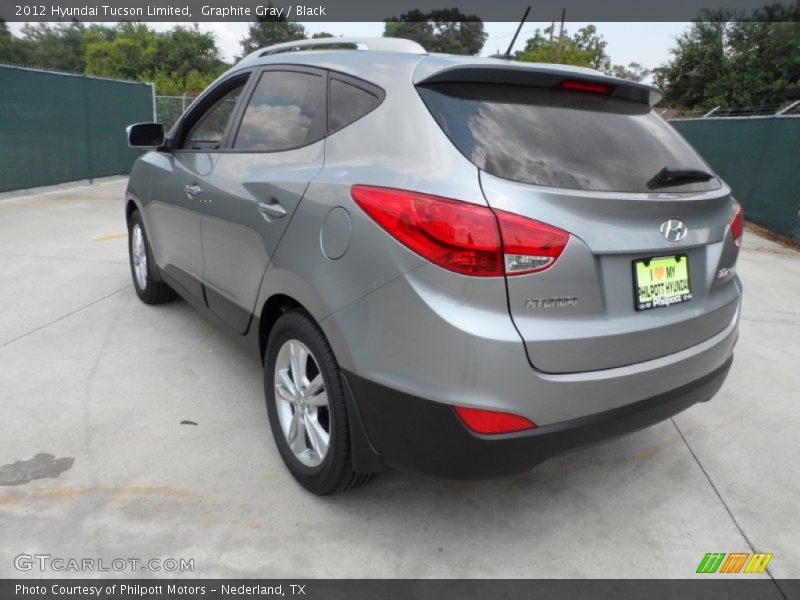 Graphite Gray / Black 2012 Hyundai Tucson Limited