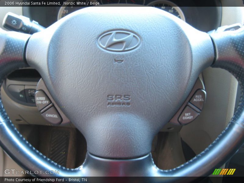 Nordic White / Beige 2006 Hyundai Santa Fe Limited