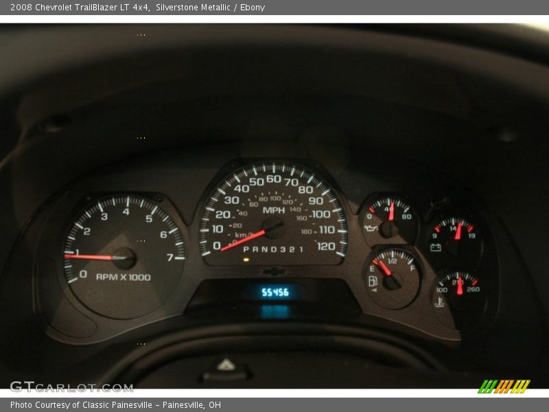 Silverstone Metallic / Ebony 2008 Chevrolet TrailBlazer LT 4x4