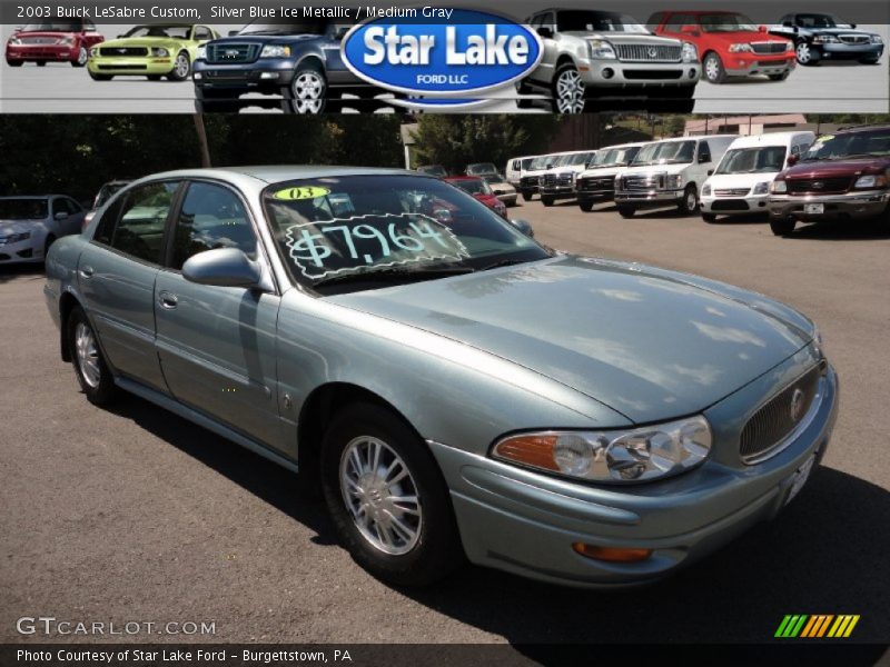 Silver Blue Ice Metallic / Medium Gray 2003 Buick LeSabre Custom