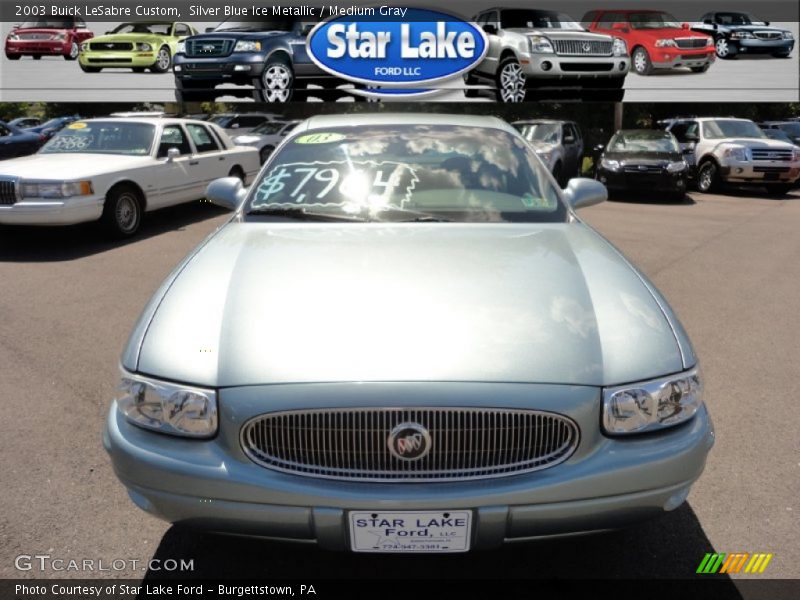 Silver Blue Ice Metallic / Medium Gray 2003 Buick LeSabre Custom