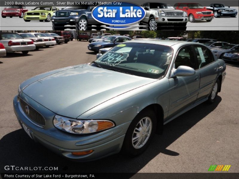 Silver Blue Ice Metallic / Medium Gray 2003 Buick LeSabre Custom