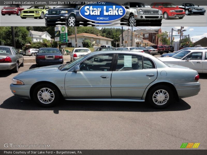 Silver Blue Ice Metallic / Medium Gray 2003 Buick LeSabre Custom