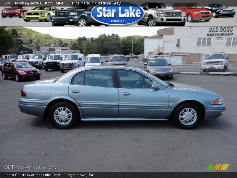Silver Blue Ice Metallic / Medium Gray 2003 Buick LeSabre Custom