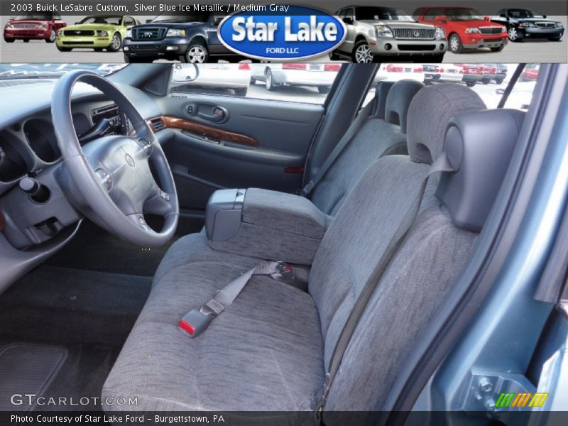 Silver Blue Ice Metallic / Medium Gray 2003 Buick LeSabre Custom