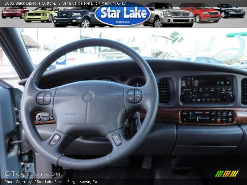 Silver Blue Ice Metallic / Medium Gray 2003 Buick LeSabre Custom