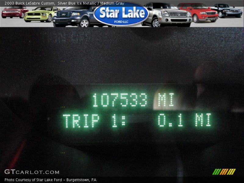 Silver Blue Ice Metallic / Medium Gray 2003 Buick LeSabre Custom