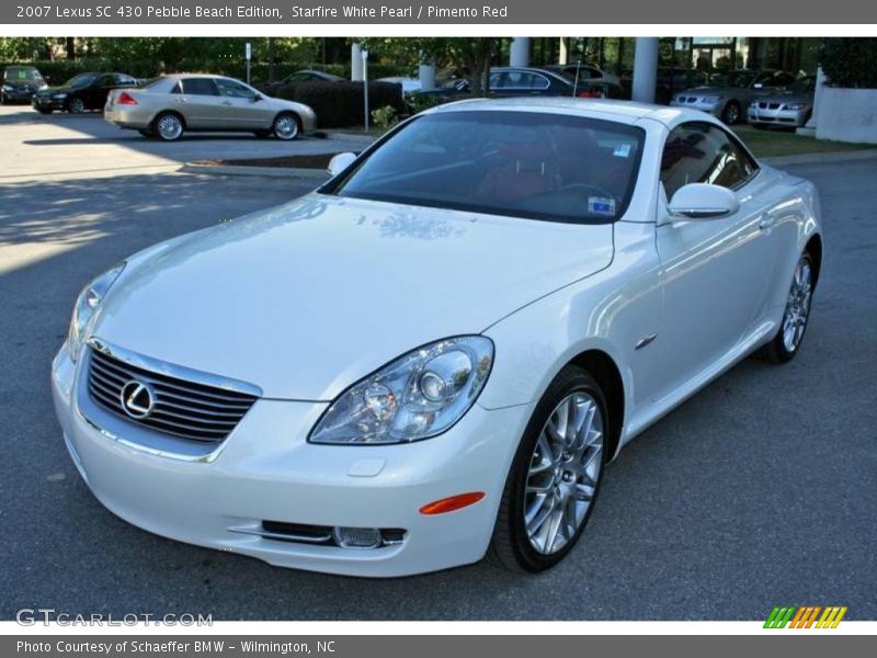 Starfire White Pearl / Pimento Red 2007 Lexus SC 430 Pebble Beach Edition