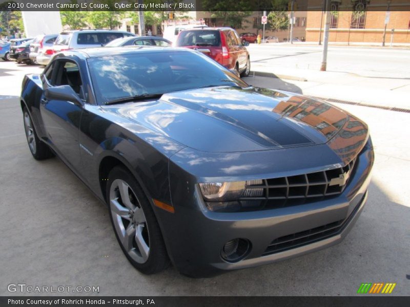 Cyber Gray Metallic / Black 2010 Chevrolet Camaro LS Coupe