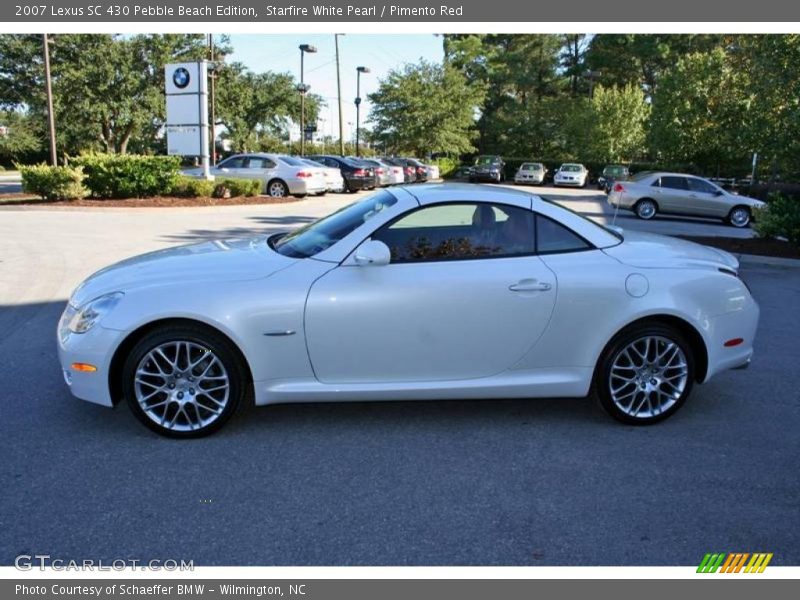 Starfire White Pearl / Pimento Red 2007 Lexus SC 430 Pebble Beach Edition
