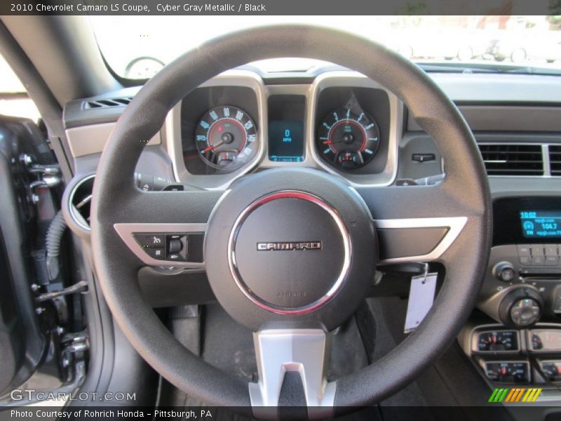 Cyber Gray Metallic / Black 2010 Chevrolet Camaro LS Coupe