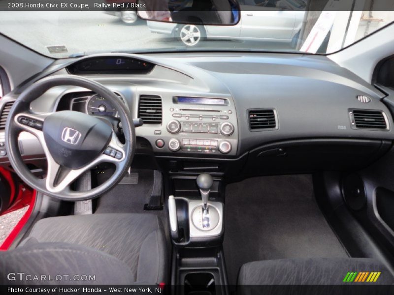 Rallye Red / Black 2008 Honda Civic EX Coupe
