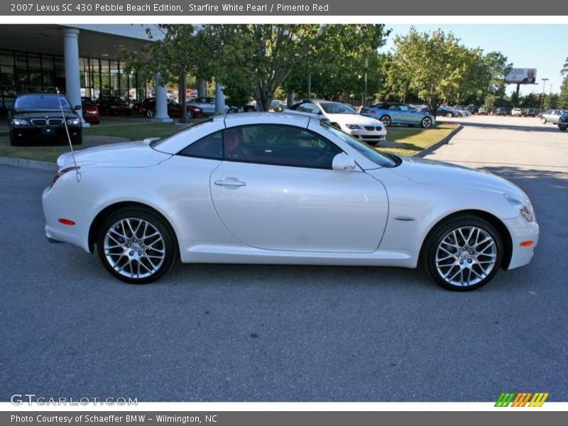 Starfire White Pearl / Pimento Red 2007 Lexus SC 430 Pebble Beach Edition