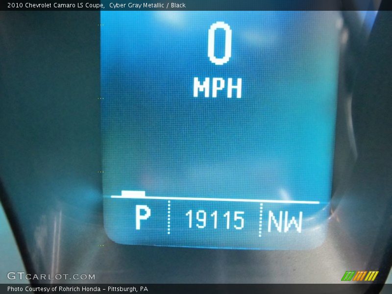 Cyber Gray Metallic / Black 2010 Chevrolet Camaro LS Coupe
