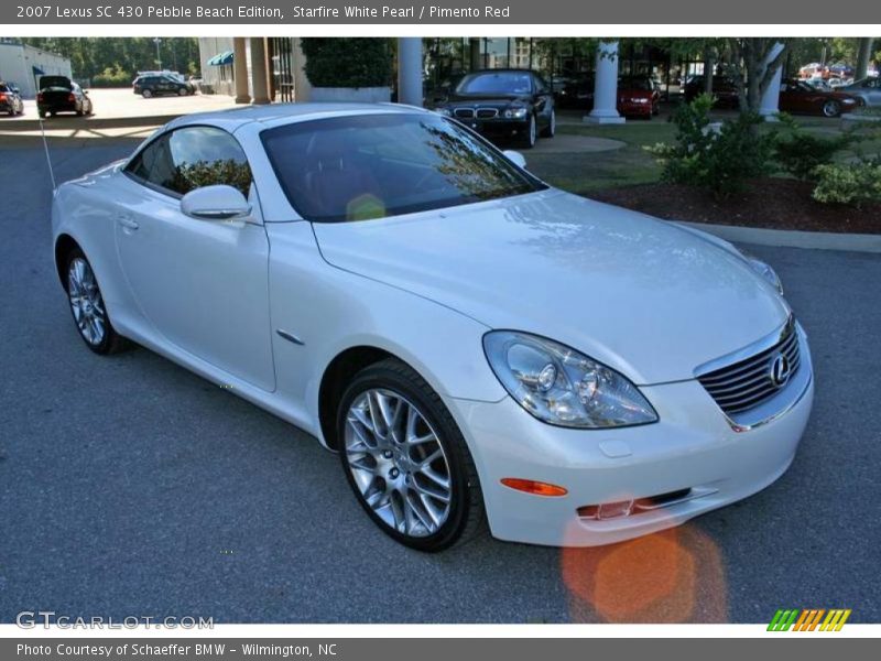 Starfire White Pearl / Pimento Red 2007 Lexus SC 430 Pebble Beach Edition
