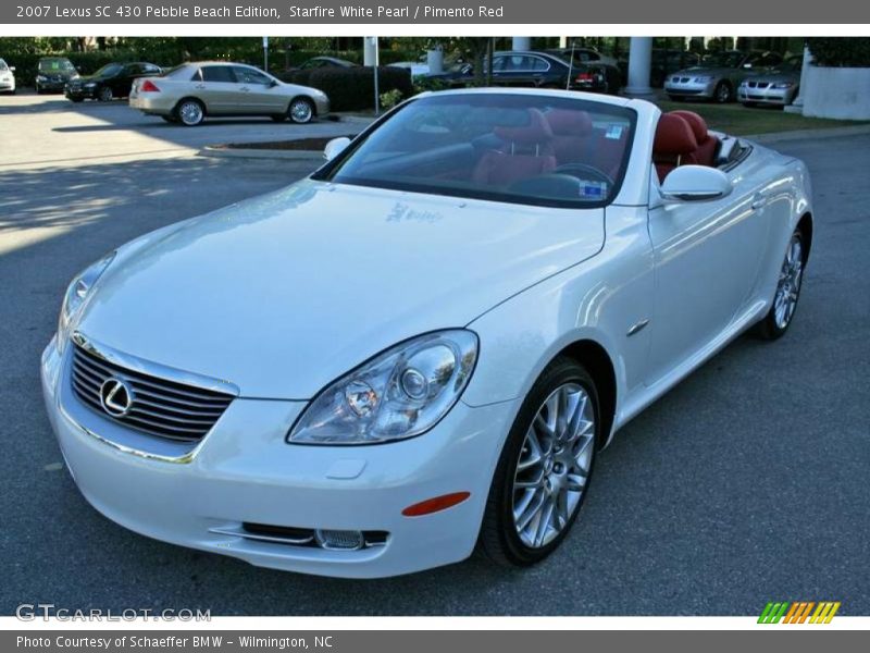 Starfire White Pearl / Pimento Red 2007 Lexus SC 430 Pebble Beach Edition