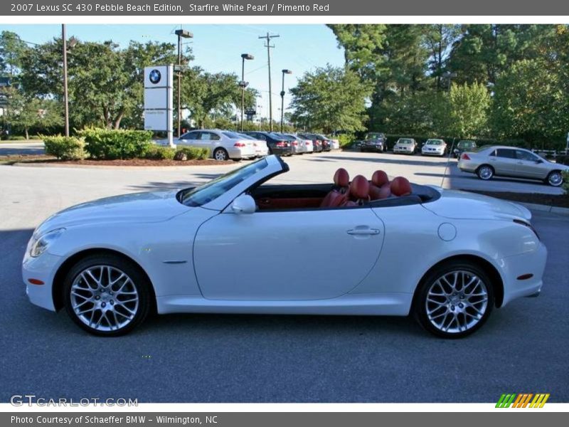Starfire White Pearl / Pimento Red 2007 Lexus SC 430 Pebble Beach Edition
