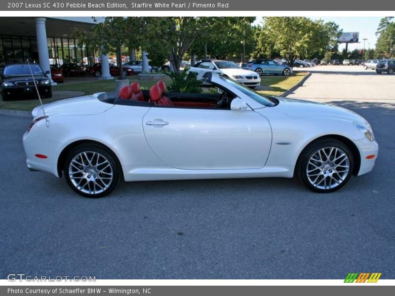 Starfire White Pearl / Pimento Red 2007 Lexus SC 430 Pebble Beach Edition