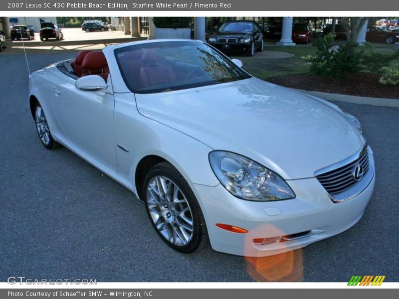Starfire White Pearl / Pimento Red 2007 Lexus SC 430 Pebble Beach Edition