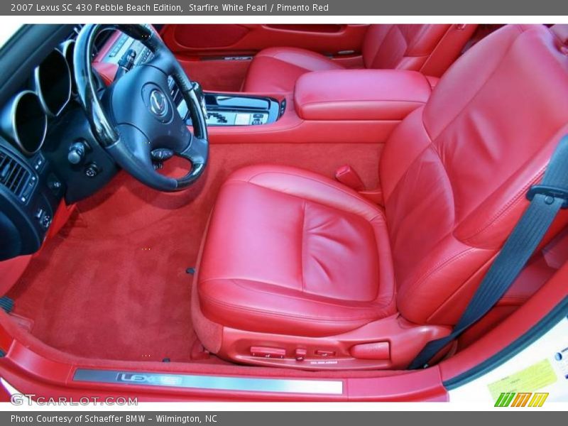 Starfire White Pearl / Pimento Red 2007 Lexus SC 430 Pebble Beach Edition