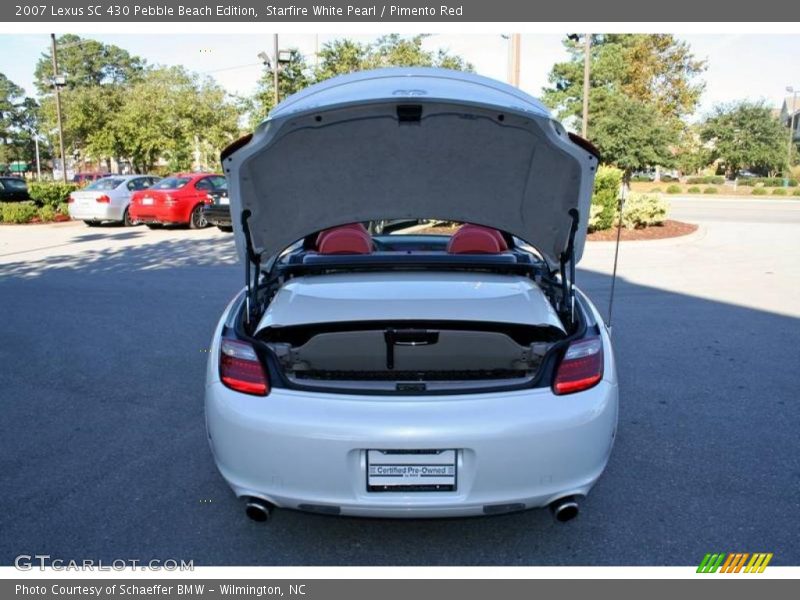Starfire White Pearl / Pimento Red 2007 Lexus SC 430 Pebble Beach Edition