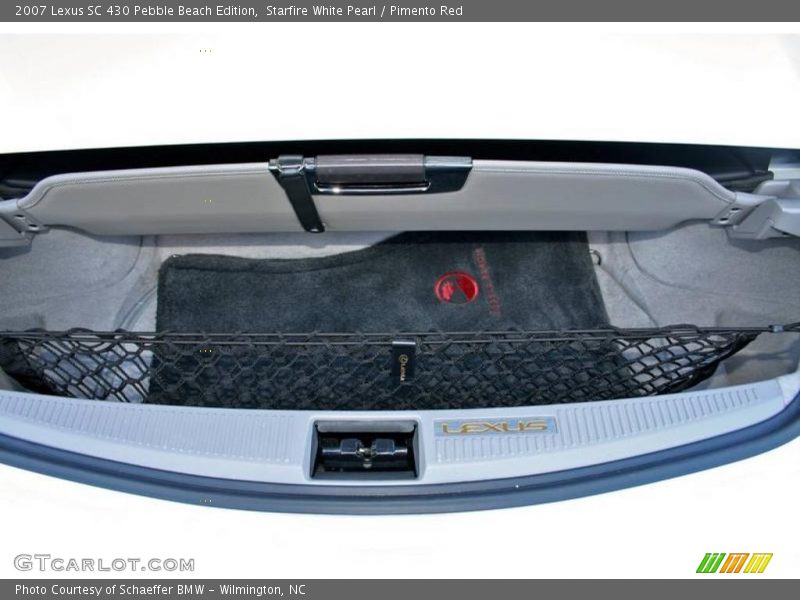 Starfire White Pearl / Pimento Red 2007 Lexus SC 430 Pebble Beach Edition