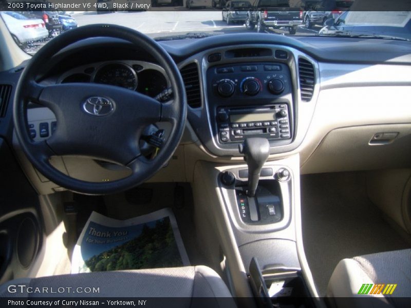 Black / Ivory 2003 Toyota Highlander V6 4WD