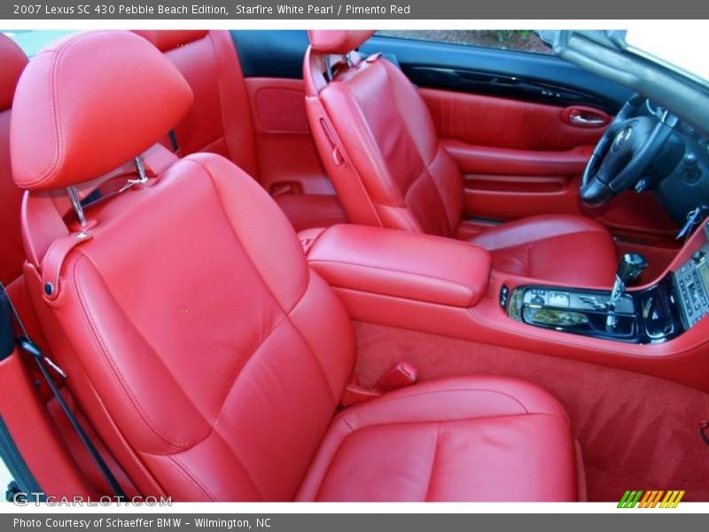 Starfire White Pearl / Pimento Red 2007 Lexus SC 430 Pebble Beach Edition