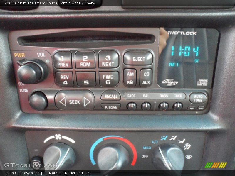 Audio System of 2001 Camaro Coupe