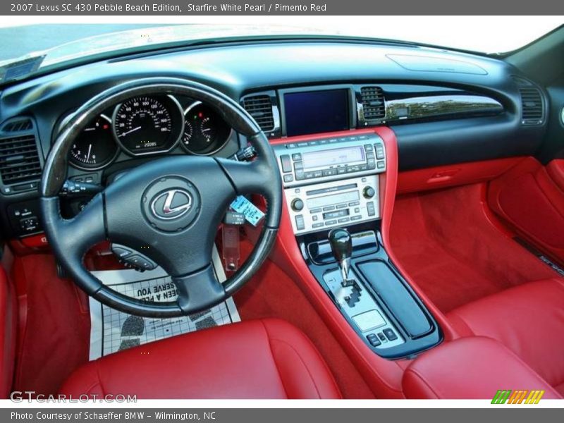 Starfire White Pearl / Pimento Red 2007 Lexus SC 430 Pebble Beach Edition