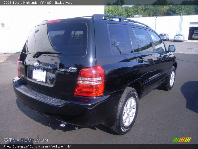 Black / Ivory 2003 Toyota Highlander V6 4WD
