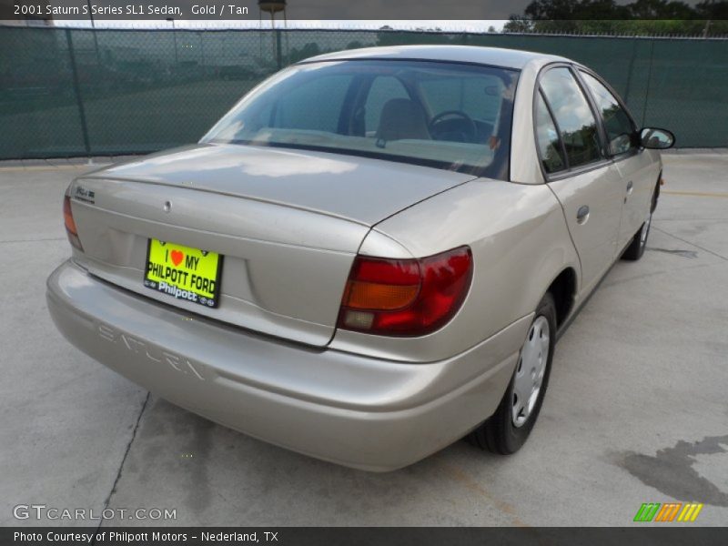 Gold / Tan 2001 Saturn S Series SL1 Sedan