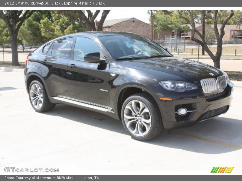 Black Sapphire Metallic / Black 2012 BMW X6 xDrive50i