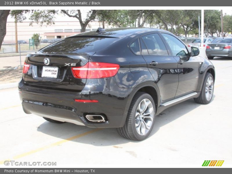 Black Sapphire Metallic / Black 2012 BMW X6 xDrive50i