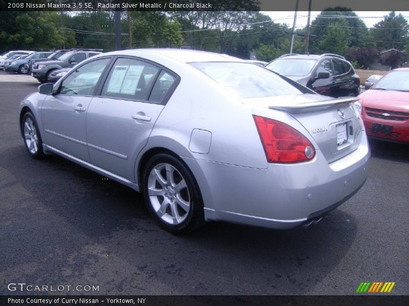 Radiant Silver Metallic / Charcoal Black 2008 Nissan Maxima 3.5 SE