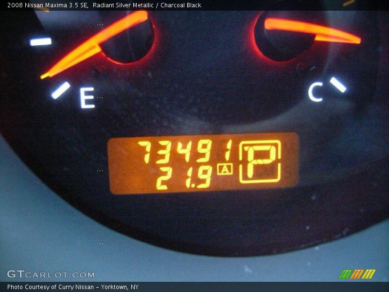 Radiant Silver Metallic / Charcoal Black 2008 Nissan Maxima 3.5 SE