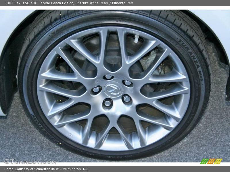 Starfire White Pearl / Pimento Red 2007 Lexus SC 430 Pebble Beach Edition