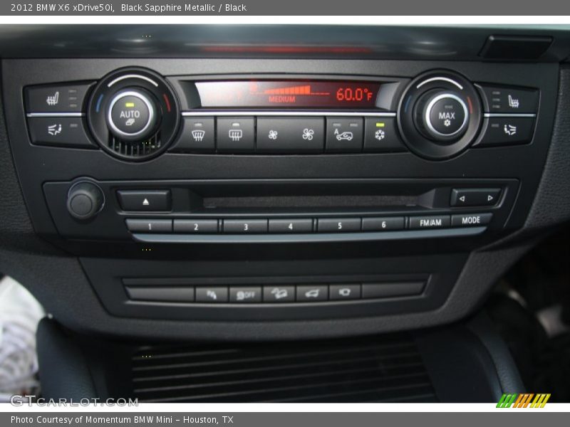 Controls of 2012 X6 xDrive50i