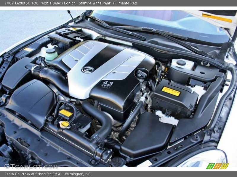 Starfire White Pearl / Pimento Red 2007 Lexus SC 430 Pebble Beach Edition