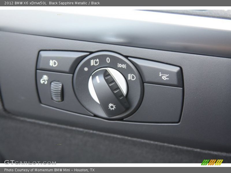 Controls of 2012 X6 xDrive50i