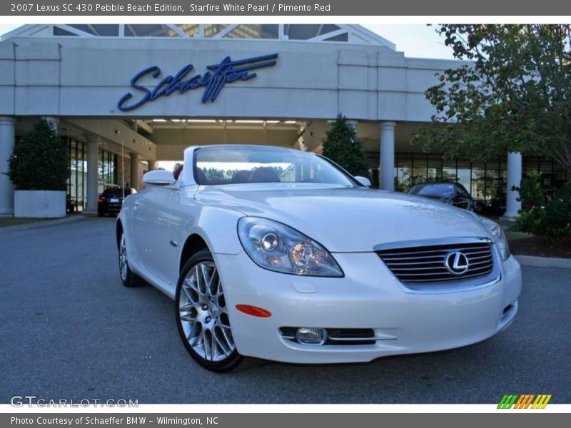 Starfire White Pearl / Pimento Red 2007 Lexus SC 430 Pebble Beach Edition
