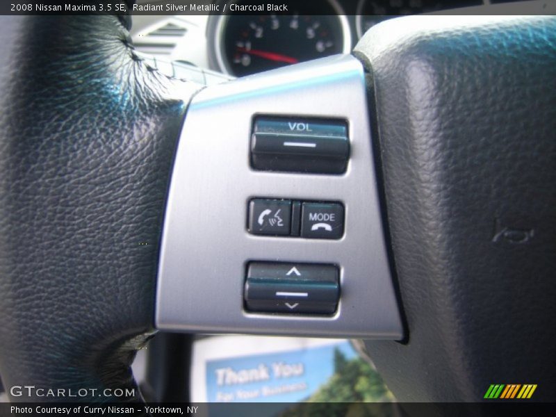 Radiant Silver Metallic / Charcoal Black 2008 Nissan Maxima 3.5 SE