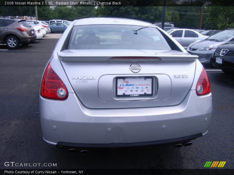 Radiant Silver Metallic / Charcoal Black 2008 Nissan Maxima 3.5 SE