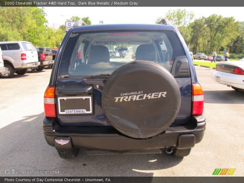 Dark Blue Metallic / Medium Gray 2000 Chevrolet Tracker 4WD Hard Top