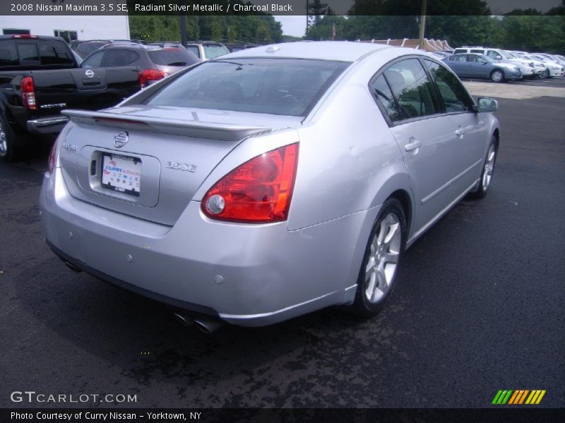 Radiant Silver Metallic / Charcoal Black 2008 Nissan Maxima 3.5 SE