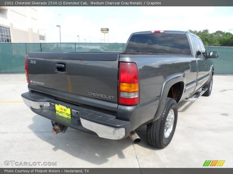 Medium Charcoal Gray Metallic / Graphite 2002 Chevrolet Silverado 2500 LS Extended Cab