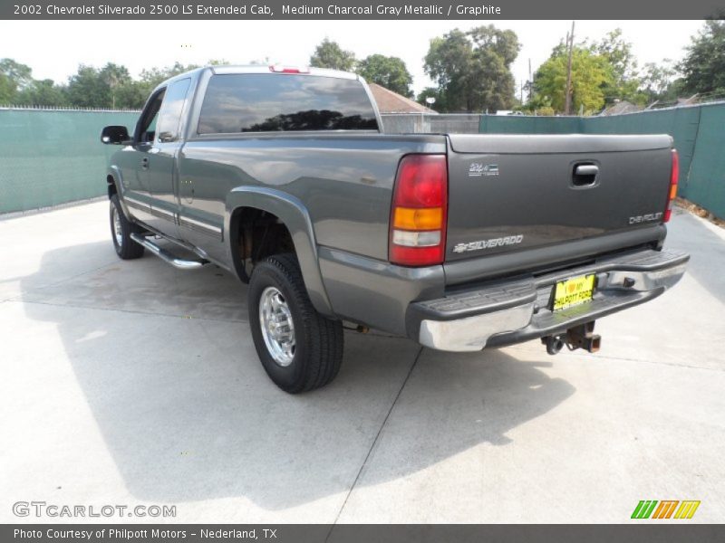 Medium Charcoal Gray Metallic / Graphite 2002 Chevrolet Silverado 2500 LS Extended Cab