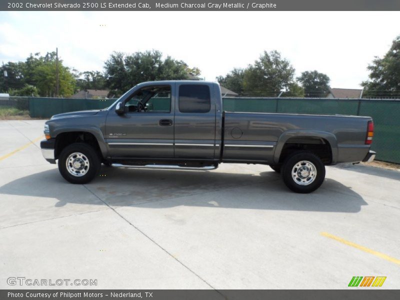 Medium Charcoal Gray Metallic / Graphite 2002 Chevrolet Silverado 2500 LS Extended Cab