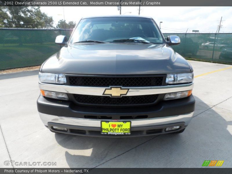 Medium Charcoal Gray Metallic / Graphite 2002 Chevrolet Silverado 2500 LS Extended Cab