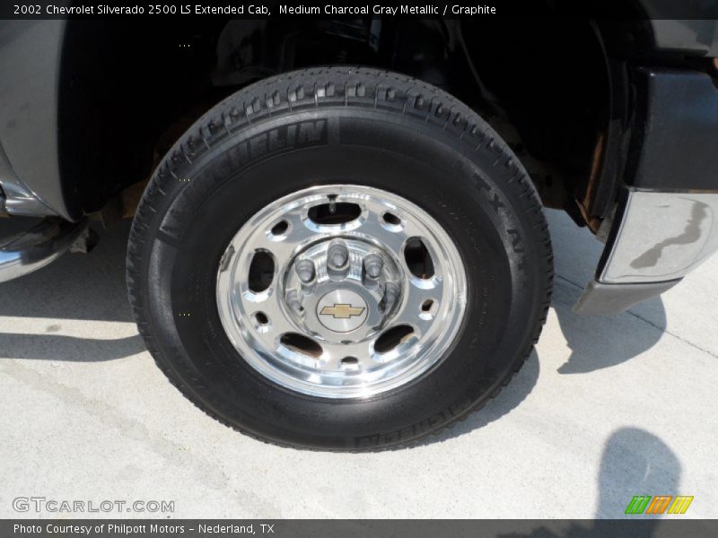 Medium Charcoal Gray Metallic / Graphite 2002 Chevrolet Silverado 2500 LS Extended Cab